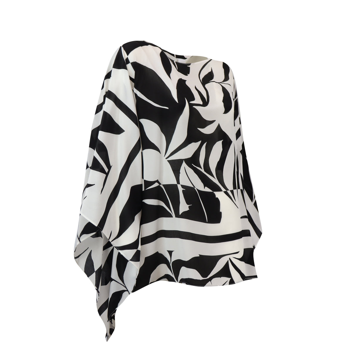 PONCHO TAMBUTO NERO E BIANCO