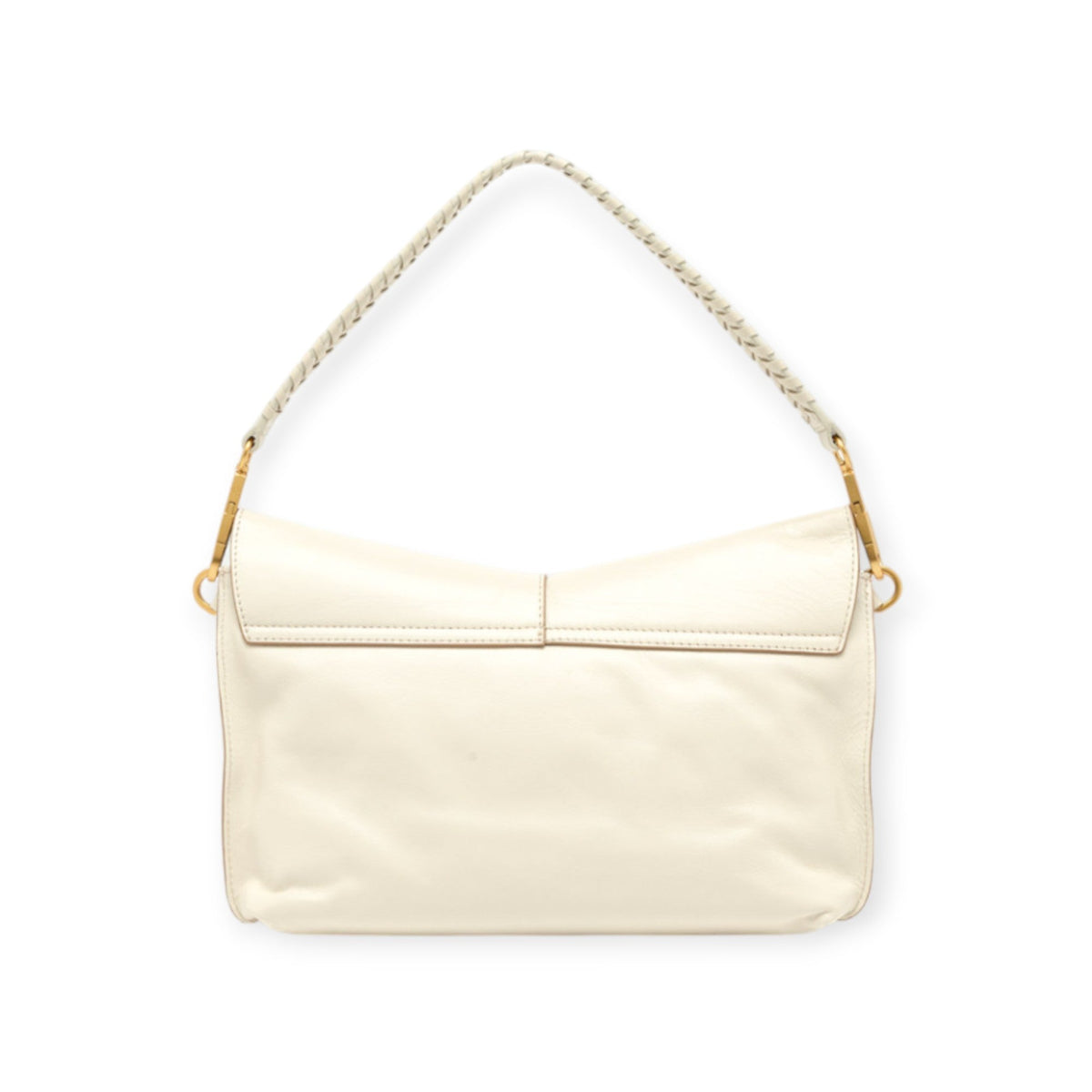 BORSA A SPALLA GRANDE AVORIO