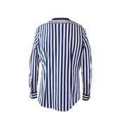 CAMICIA A RIGHE BLU