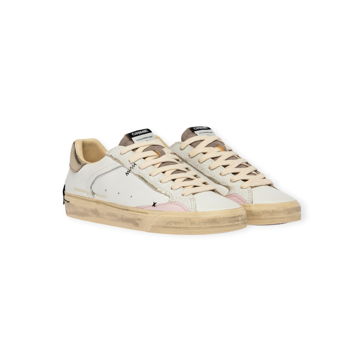 SNEAKERS DISTRESSED BIANCA