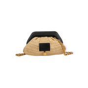 CLUTCH BAG NERA E BEIGE