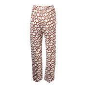 PANTALONE ABATE BIANCO E MARRONE