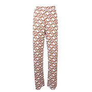 PANTALONE ABATE BIANCO E MARRONE