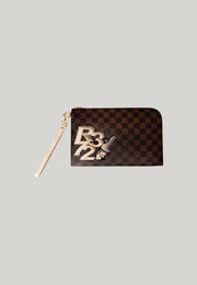 POCHETTE PIATTA MARRONE