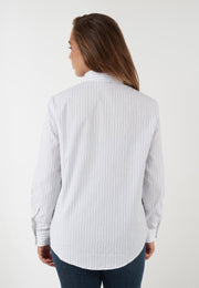 CAMICIA DANZA BIANCA A RIGHE
