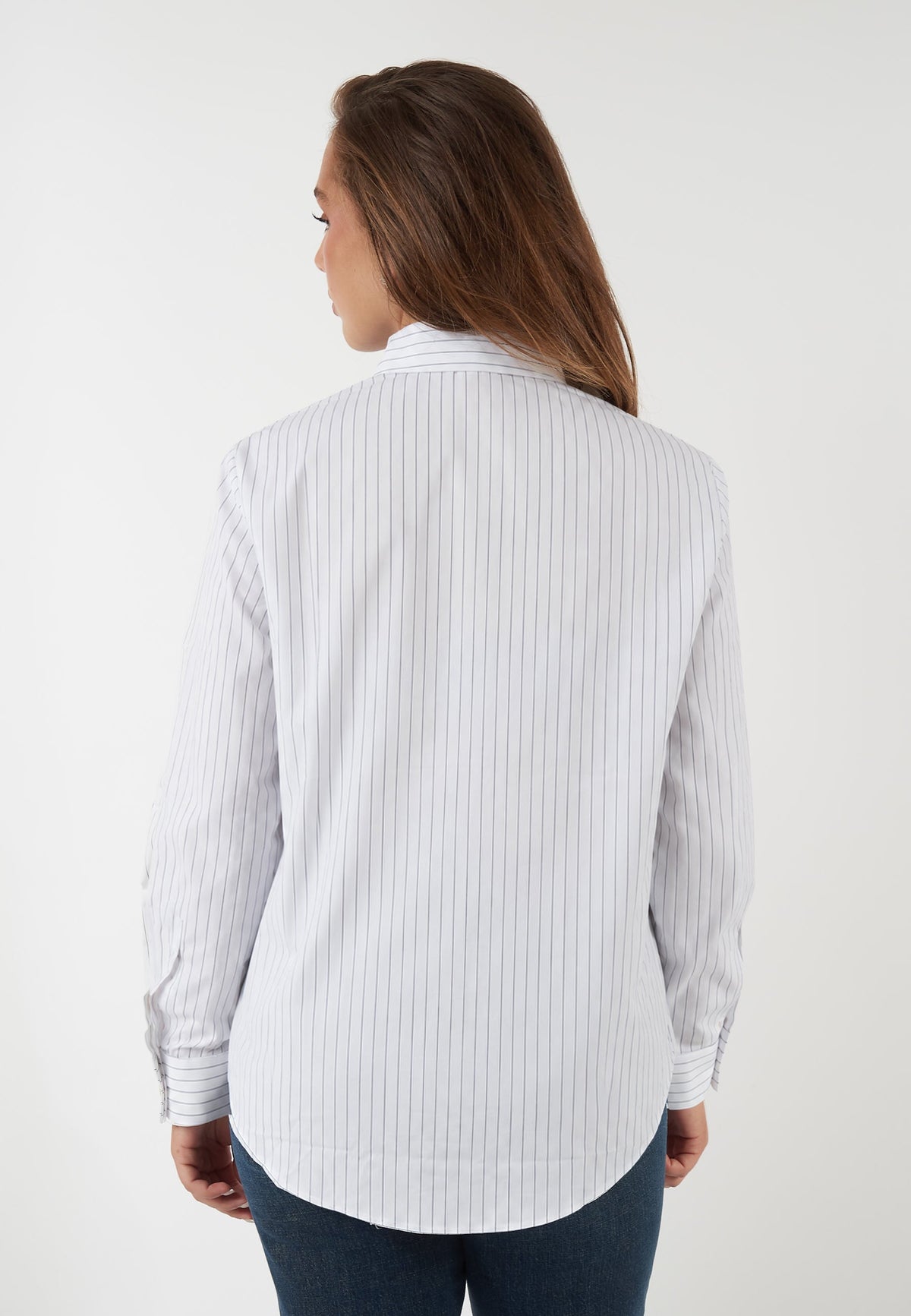 CAMICIA DANZA BIANCA A RIGHE