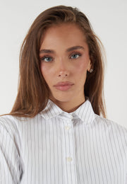 CAMICIA DANZA BIANCA A RIGHE