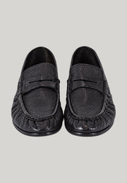MOCASINO ARRICCIATO NERO