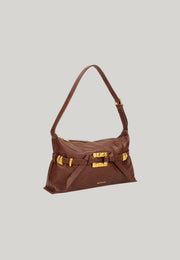 BORSA A SPALLA MARRONE