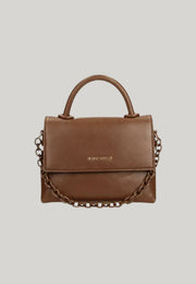 BORSA A MANO PICCOLA STELLA MARRONE