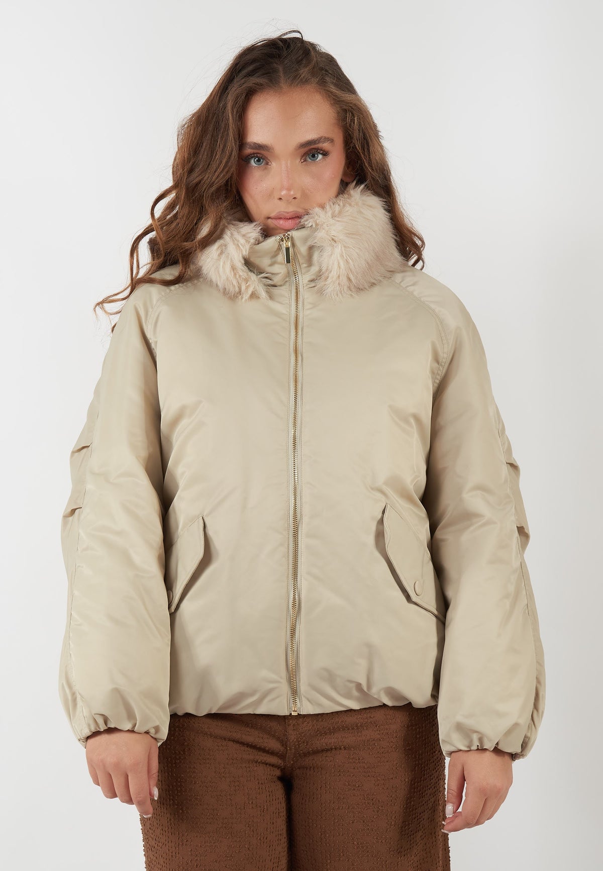 BOMBER CALAO BEIGE