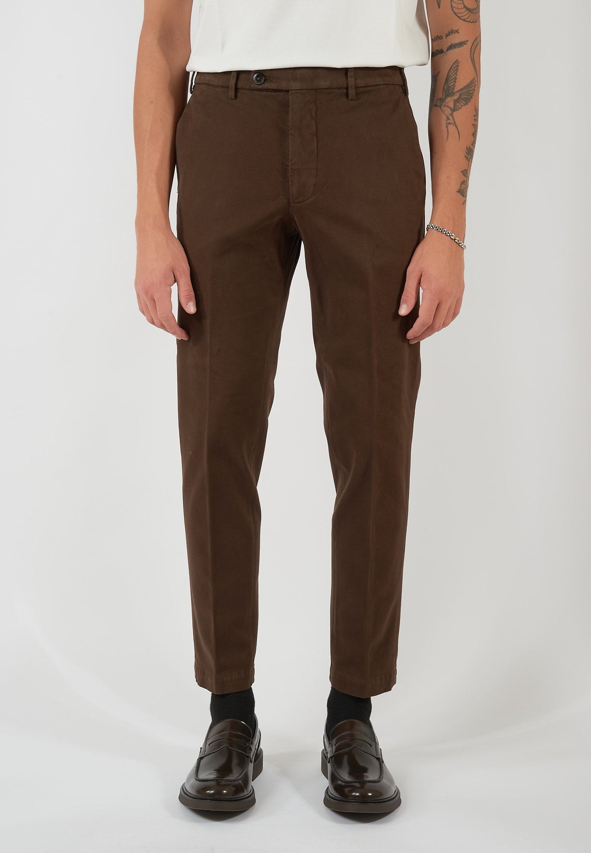 PANTALONE BRAD ONE MORE SIZE CACAO