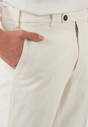 PANTALONE BRAD ONE MORE SIZE PANNA