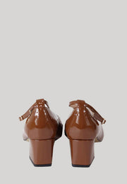 DECOLLETTE VISIERA MARRONE