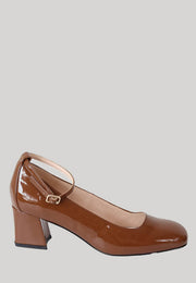 DECOLLETTE VISIERA MARRONE