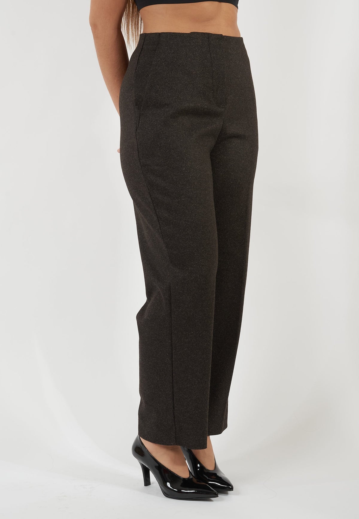 PANTALONE BAUTTA MARRONE MELANGE