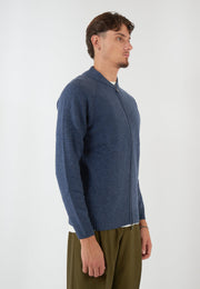 BOMBER IN MAGLIA BLU