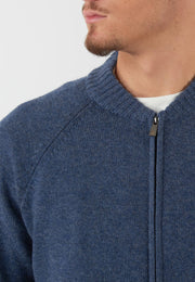 BOMBER IN MAGLIA BLU