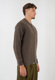 BOMBER IN MAGLIA MARRONE