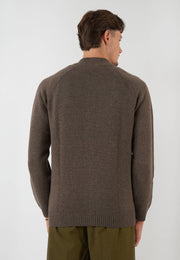 BOMBER IN MAGLIA MARRONE