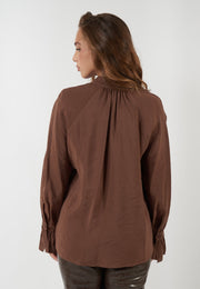 CAMICIA ALBINA MARRONE