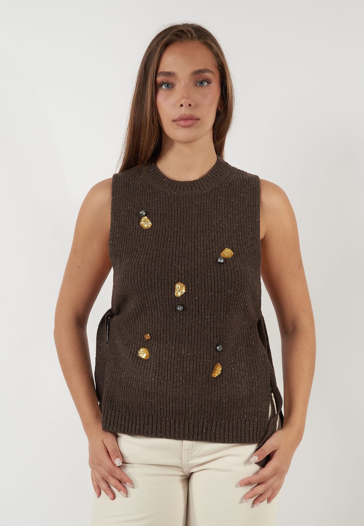 GILET ALFONSINA MARRONE