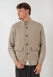 GIACCA IN MAGLIA BEIGE