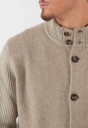 GIACCA IN MAGLIA BEIGE