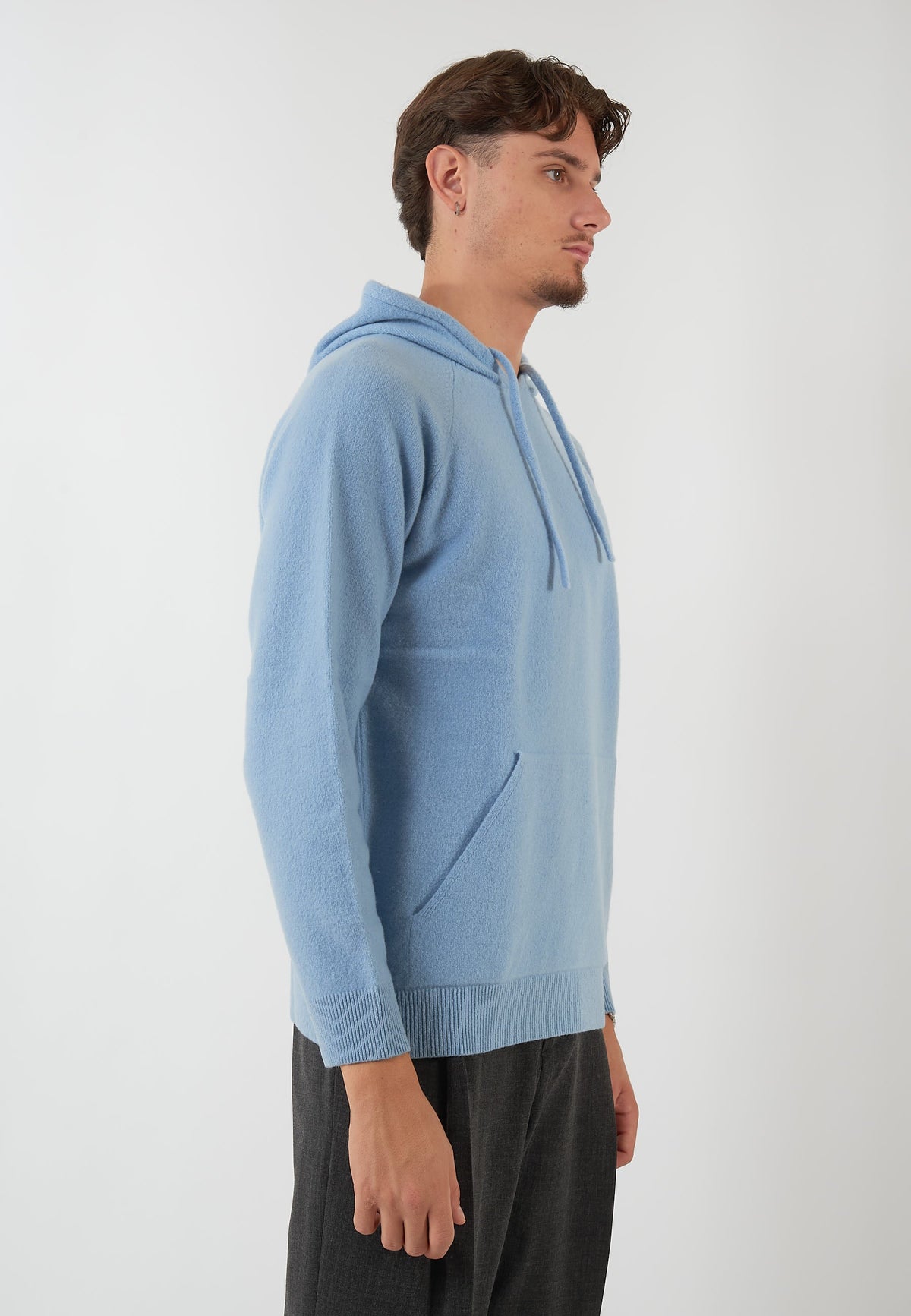FELPA IN MAGLIA AZZURRA