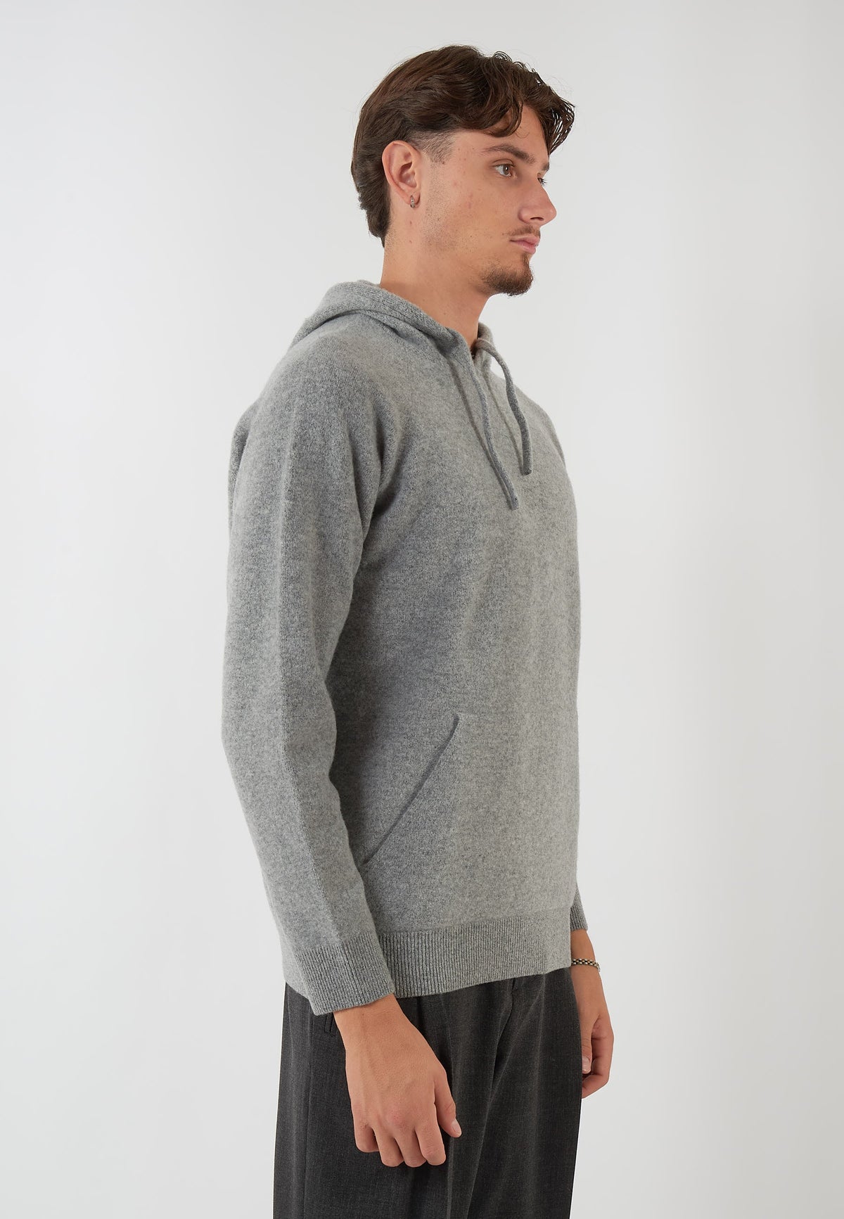 FELPA IN MAGLIA GRIGIA