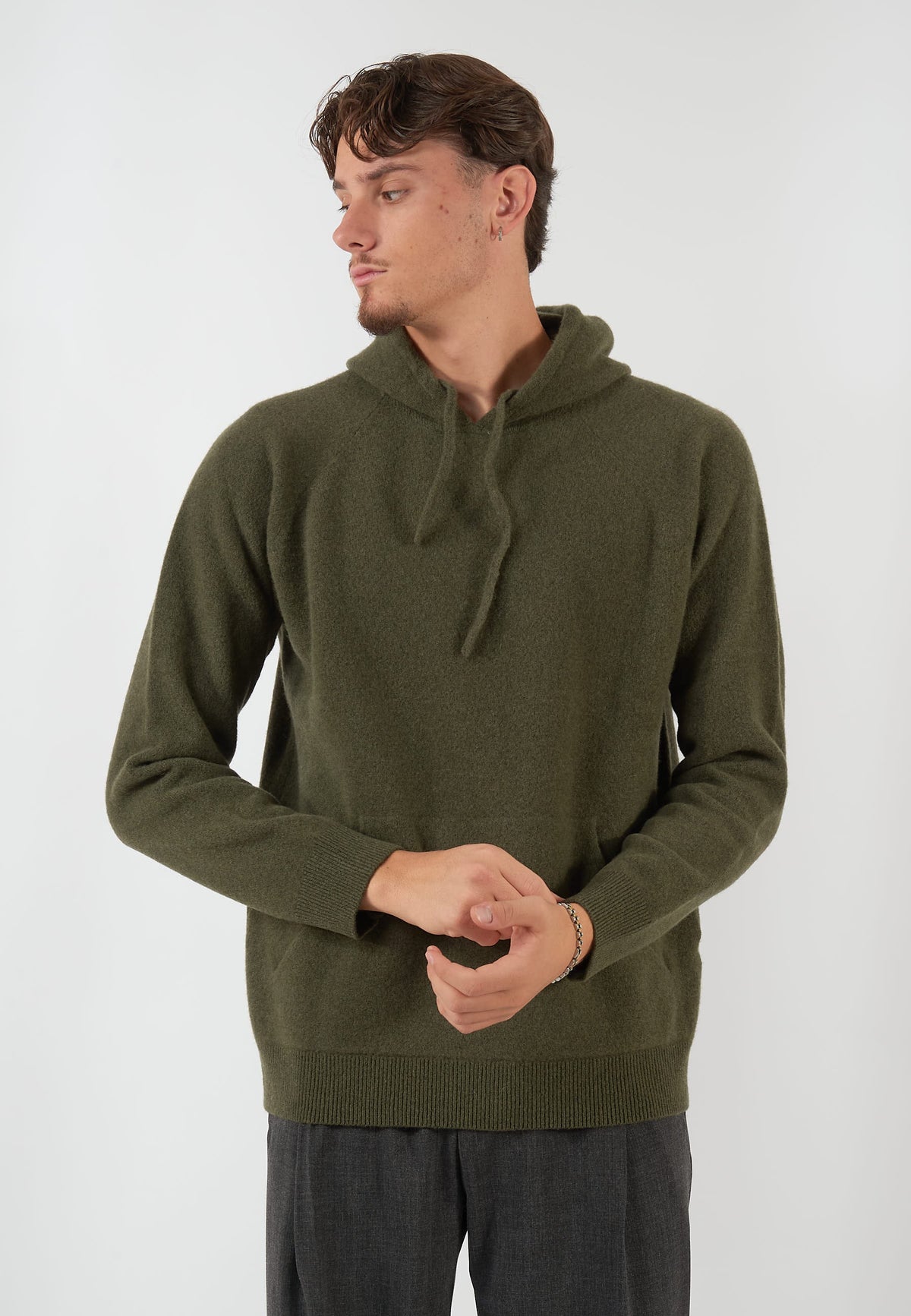 FELPA IN MAGLIA VERDE