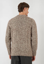 MAGLIONE GIROCOLLO MARRONE