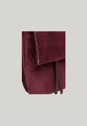 BORSA A TRACOLLA THREE MID BORDEAUX