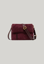 BORSA A TRACOLLA THREE MID BORDEAUX