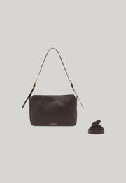 BORSA A SPALLA LAURA MARRONE