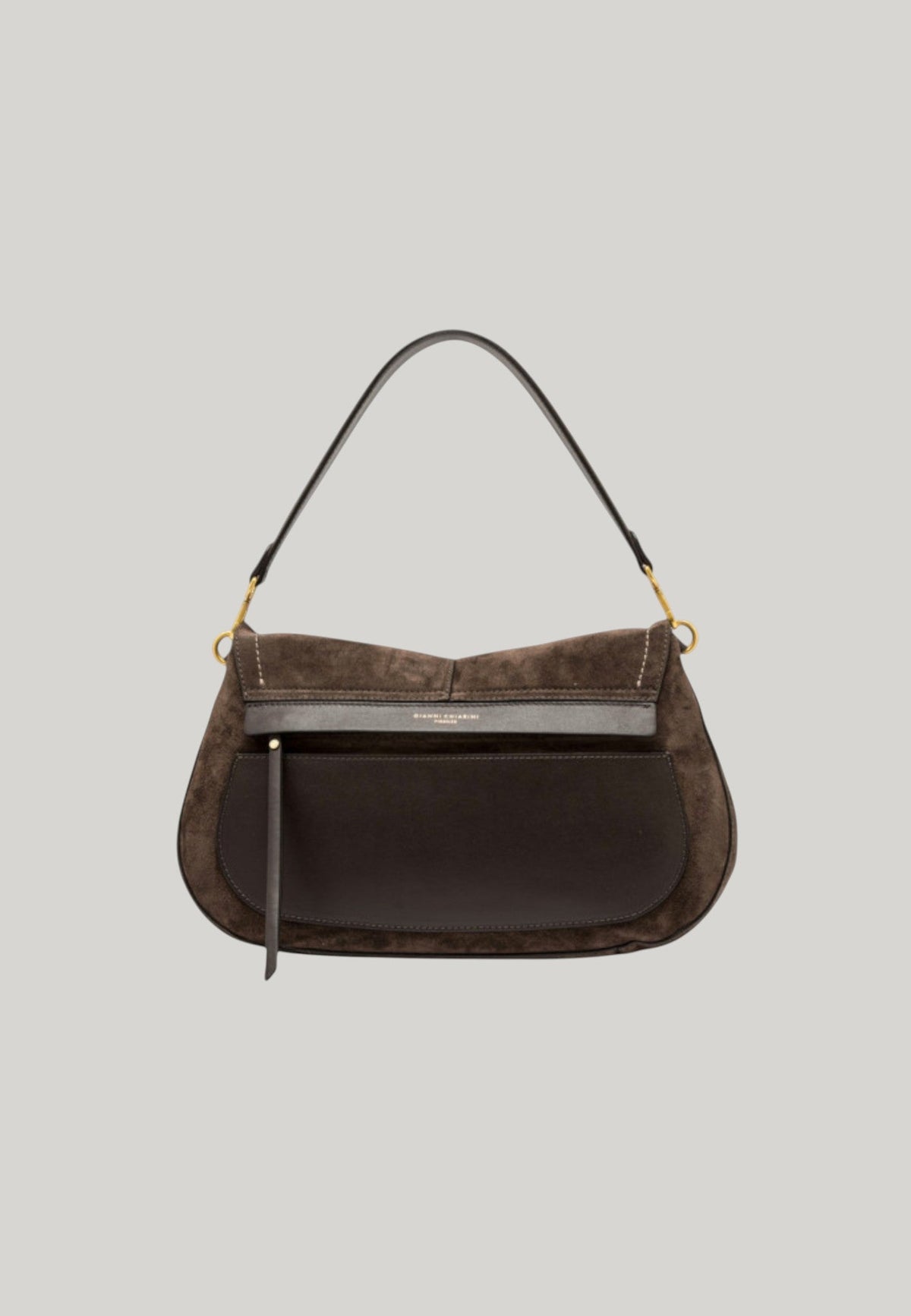 BORSA A MANO HELENA ROUND BIG MARRONE