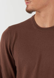 MAGLIA PARICOLLO MARRONE