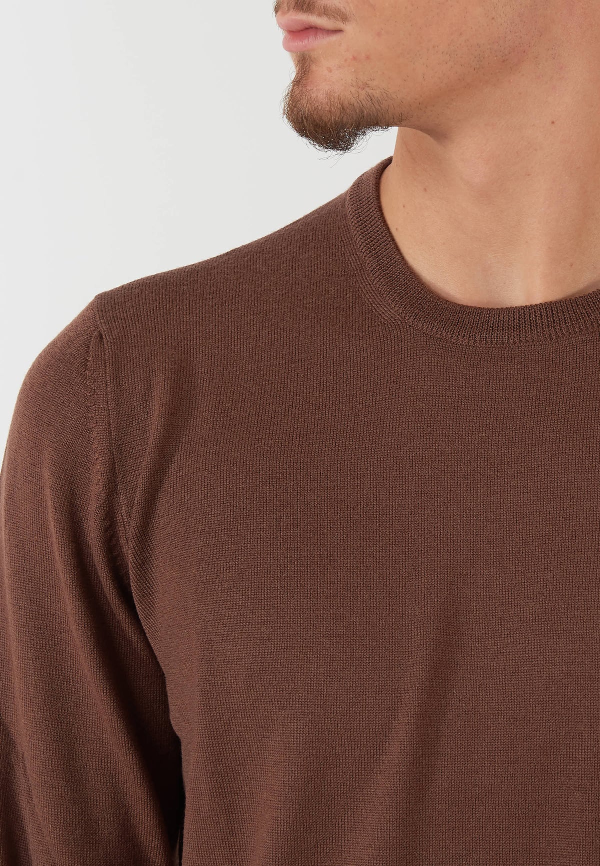 MAGLIA PARICOLLO MARRONE