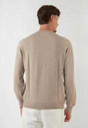 MAGLIA PARICOLLO NOCCIOLA