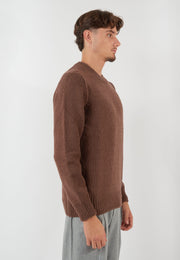 MAGLIA PARICOLLO MARRONE