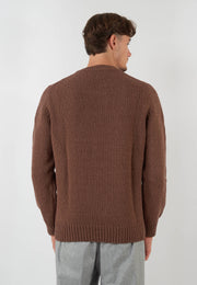 MAGLIA PARICOLLO MARRONE