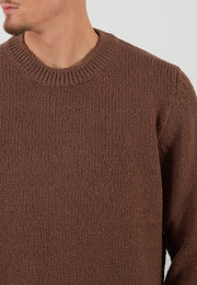 MAGLIA PARICOLLO MARRONE