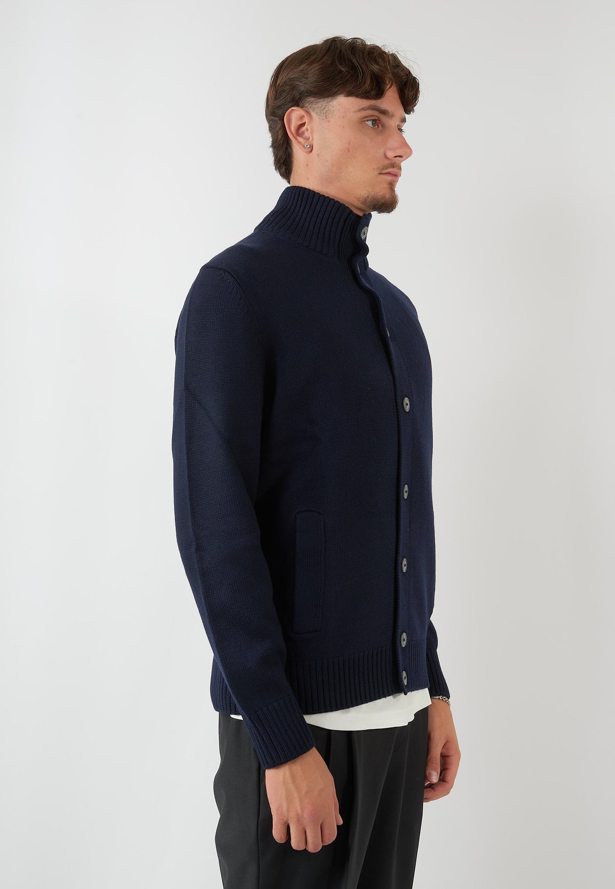 CARDIGAN COREANO BLU