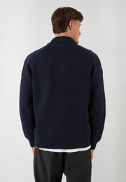 GIACCA IN MAGLIA BLU