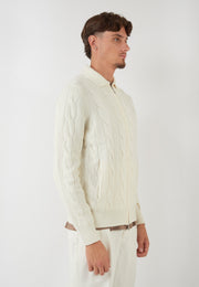 GIACCA IN MAGLIA PANNA