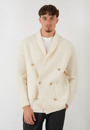 CARDIGAN DOPPIO PETTO LATTE
