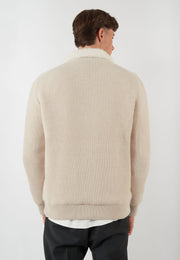 GIACCA IN MAGLIA BEIGE