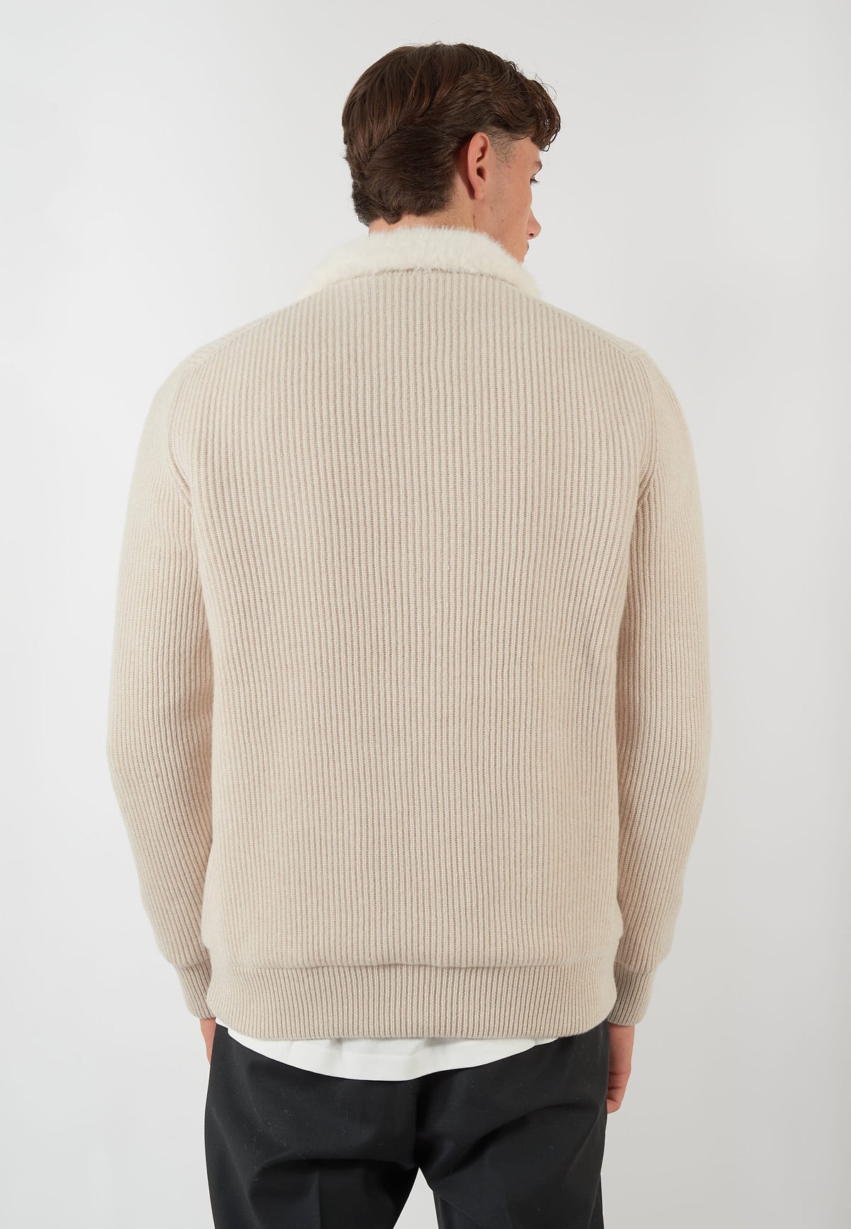 GIACCA IN MAGLIA BEIGE