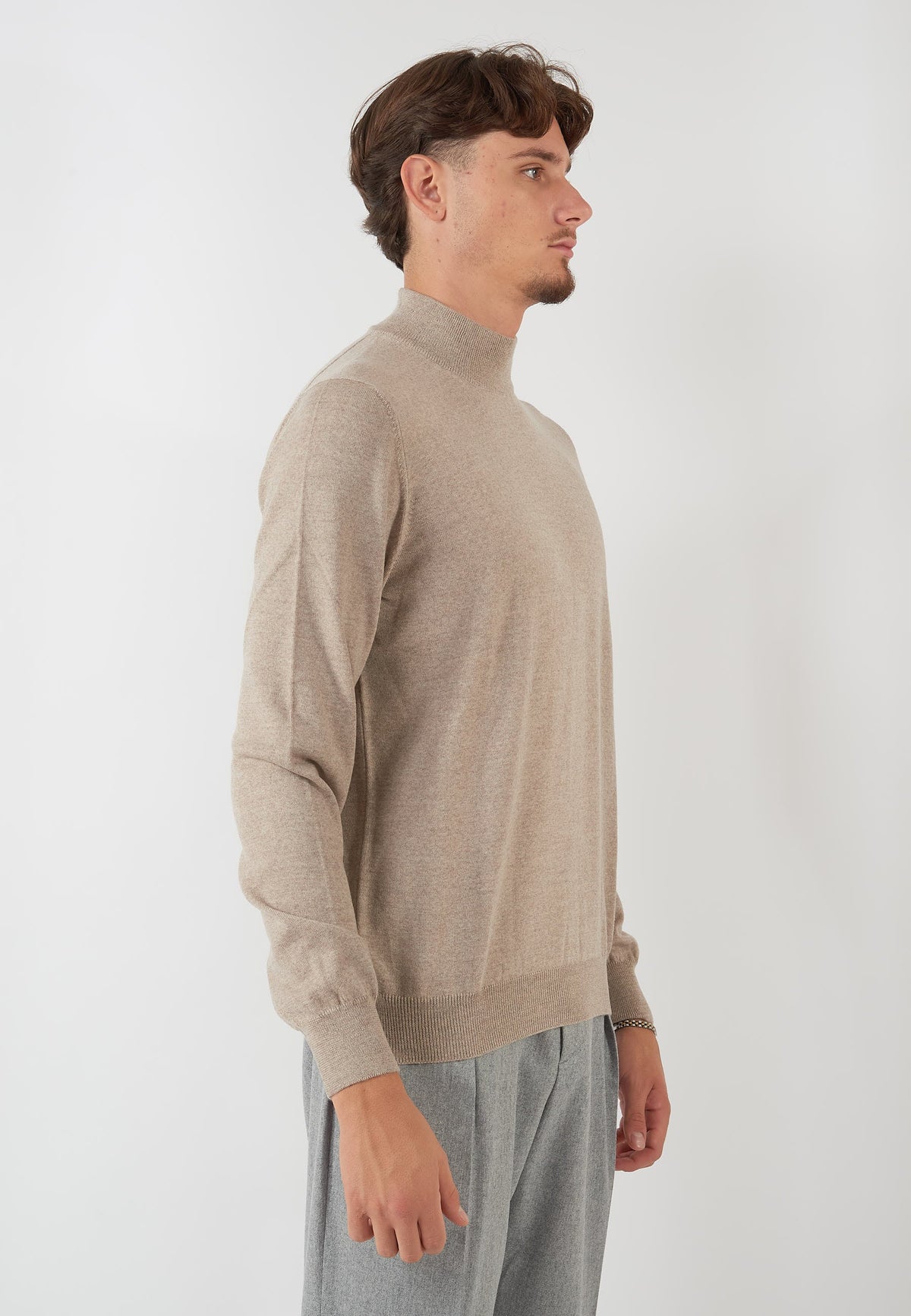 MAGLIA LUPO NOCCIOLA