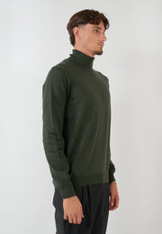 MAGLIA COLLO ALTO VERDE BOSCO